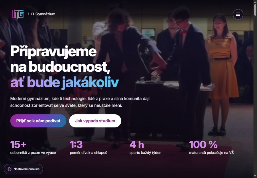 Web 1. IT Gymnázia na tabletu